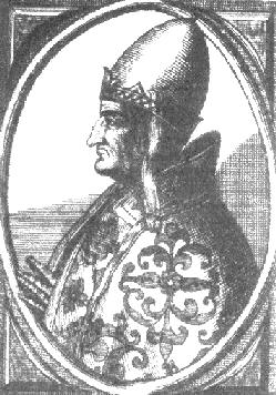 Woodcut of Anastasius IV