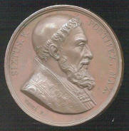 Medal with profile of Sixtus V
