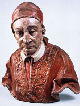 Colourful bust of Benedict XIII